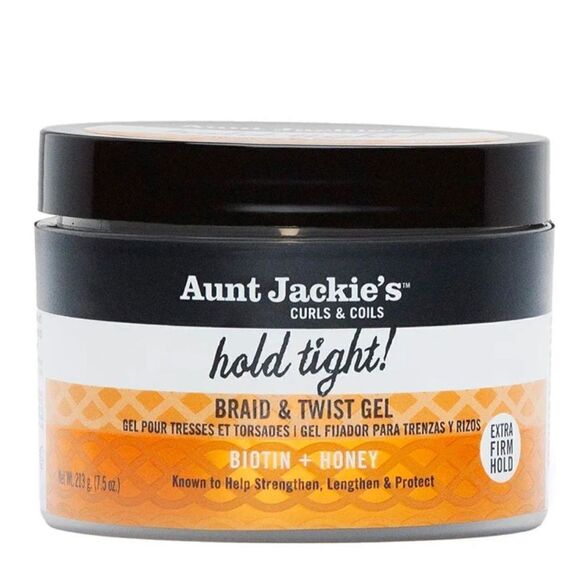 Aunt Jackie's CURLS & COILS Hold Tight! Braid & Twist Gel with Extra Firm Hold - Picture 1 of 5